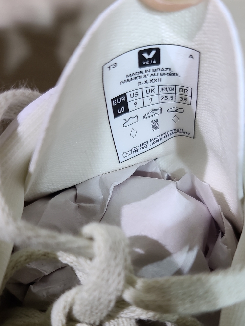 Veja V-10 CWL Sneakers White/Brittany - US Women's 9 New - Picture 5 of 9